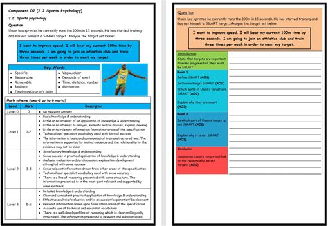 ocr gcse pe smart cards|OCR GCSE PE SMART targets Flashcards .